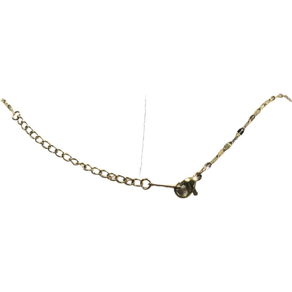 Butterfly Pink Green Gold Plated Necklace - Picture 13 of 13